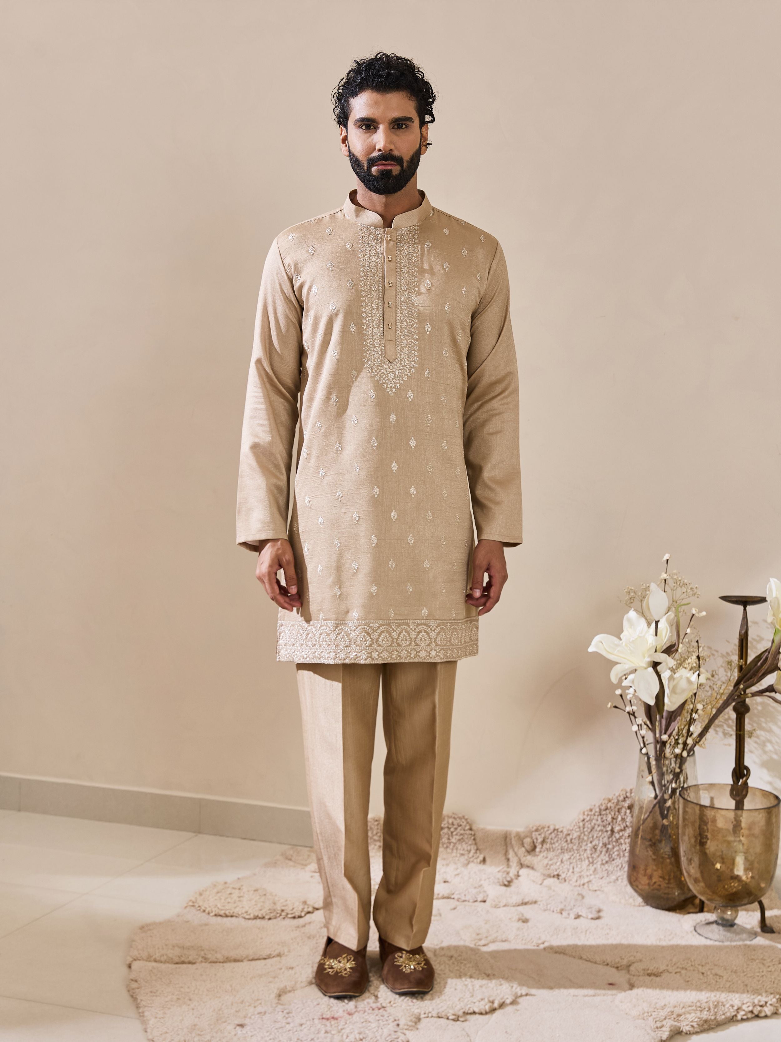 Beige Classic Indo-Western