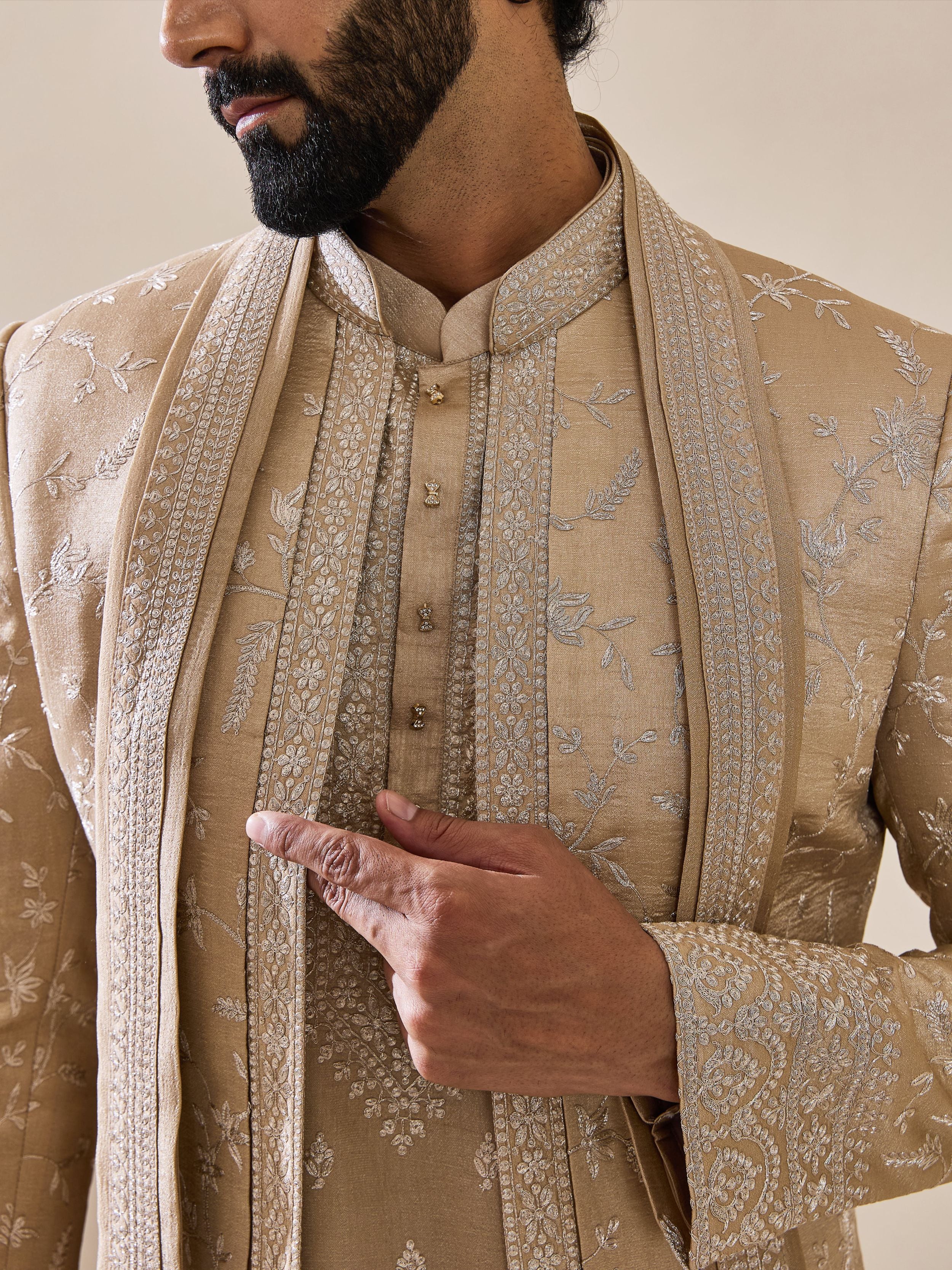 Beige Classic Indo-Western