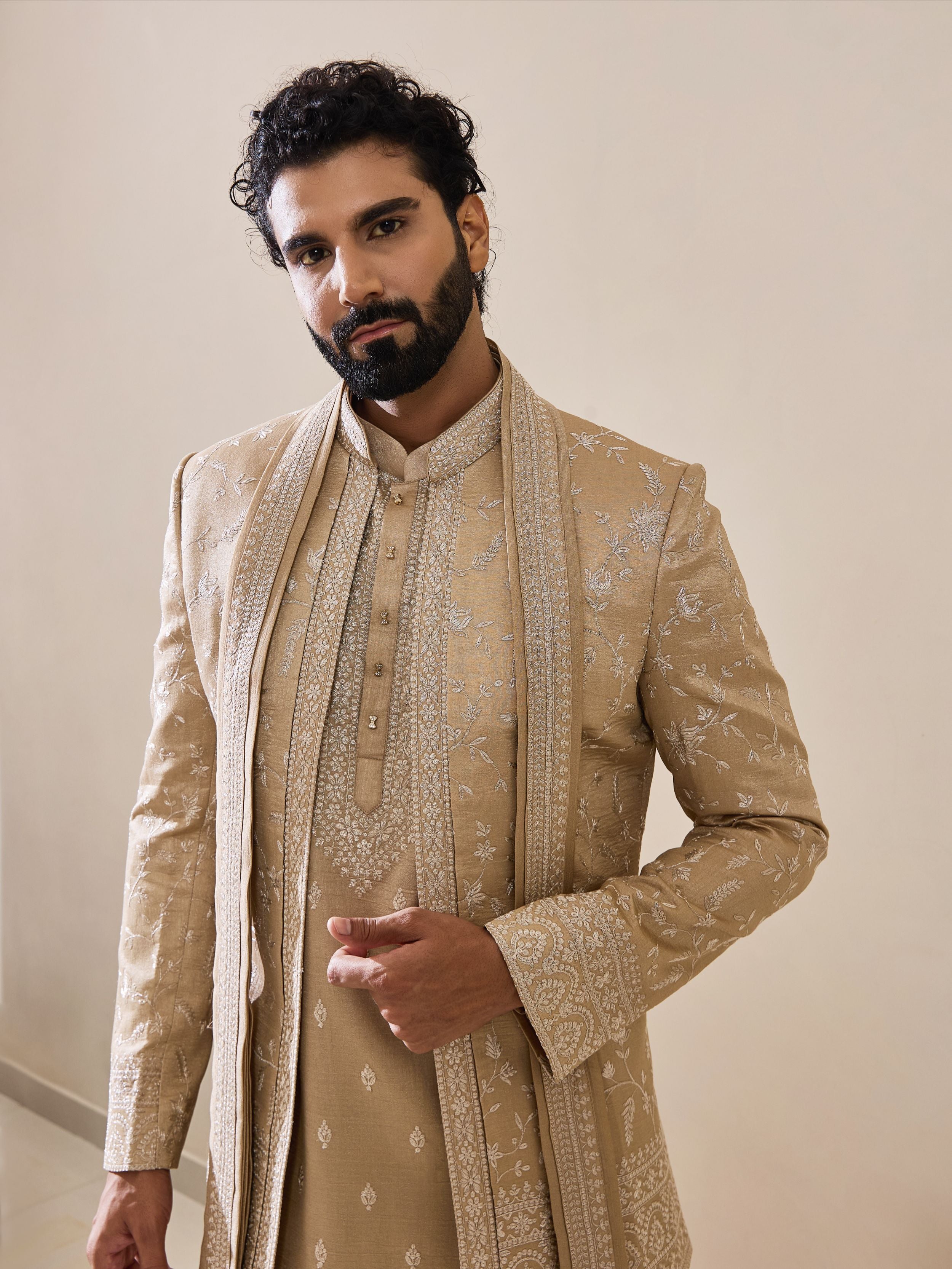 Beige Classic Indo-Western