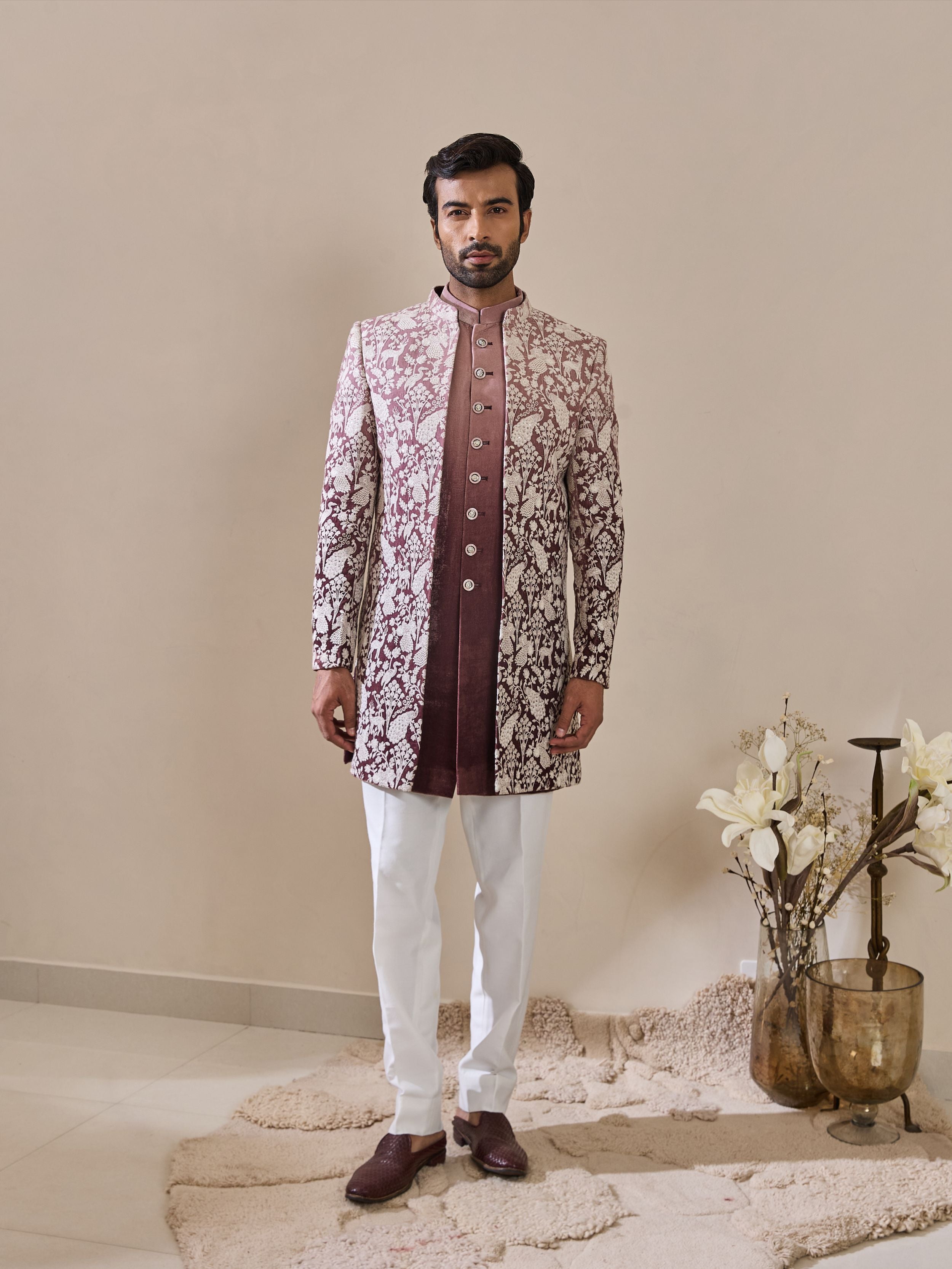 ombre Indo-Western In Thread Work