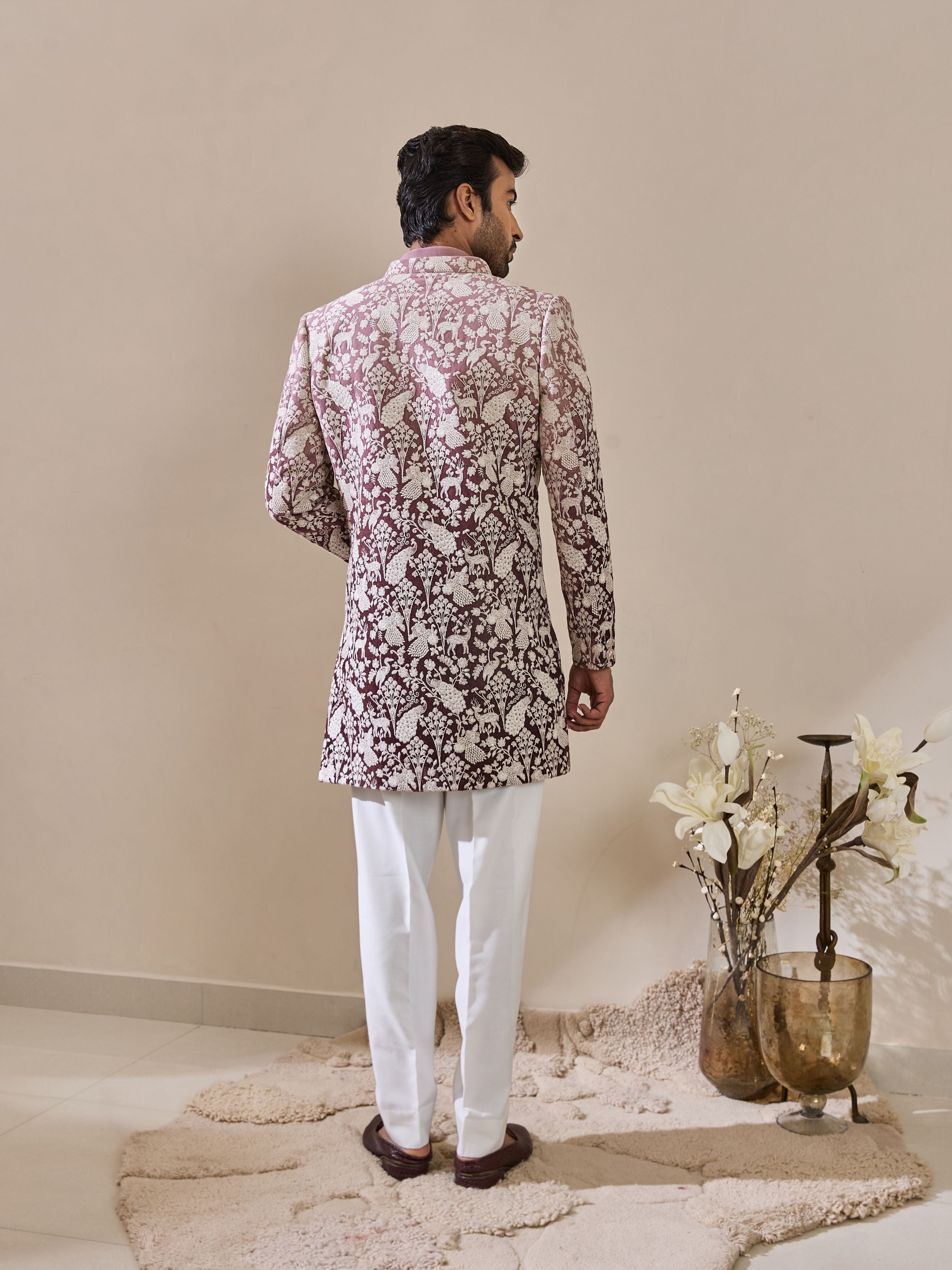 ombre Indo-Western In Thread Work