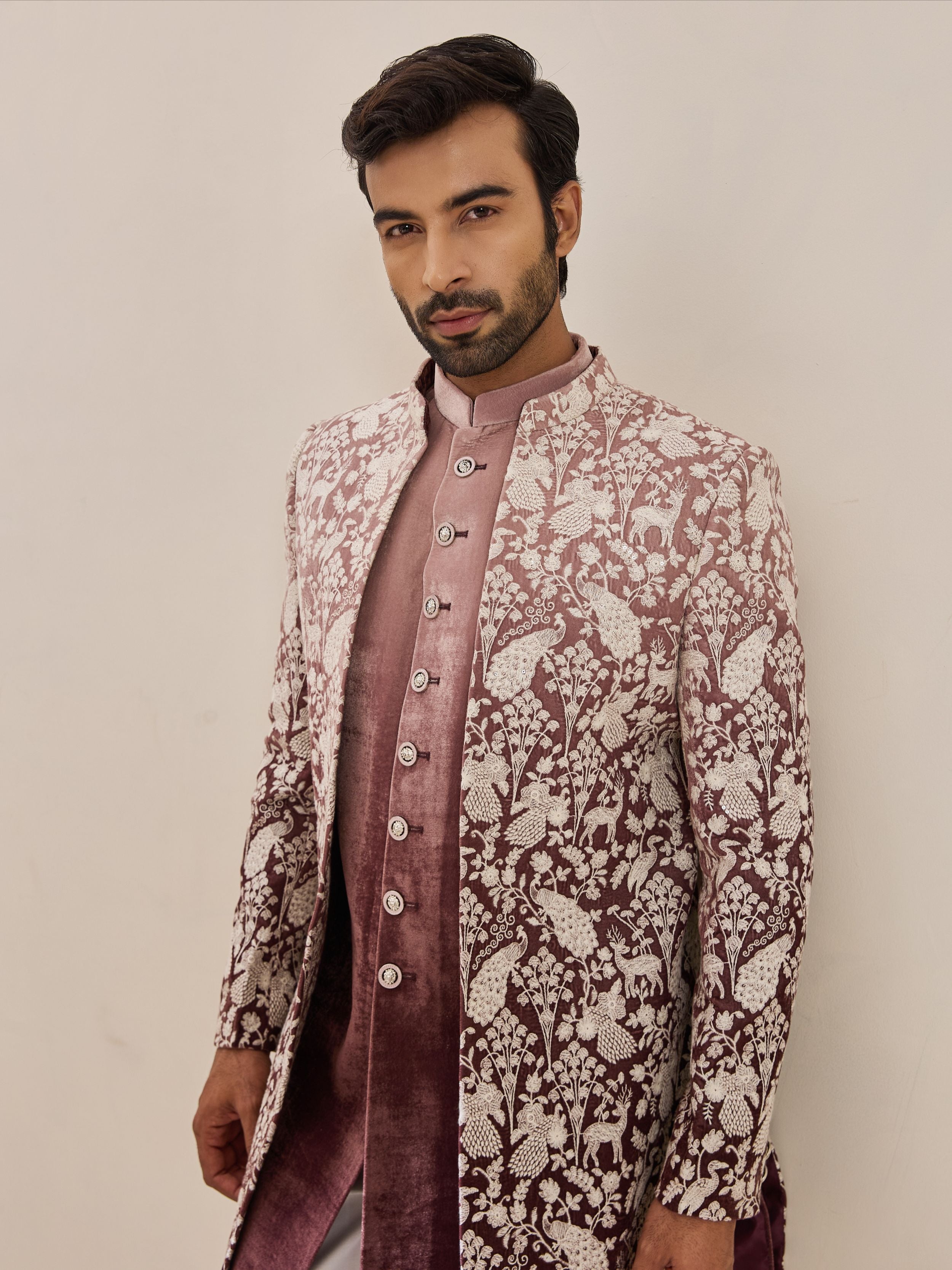 ombre Indo-Western In Thread Work