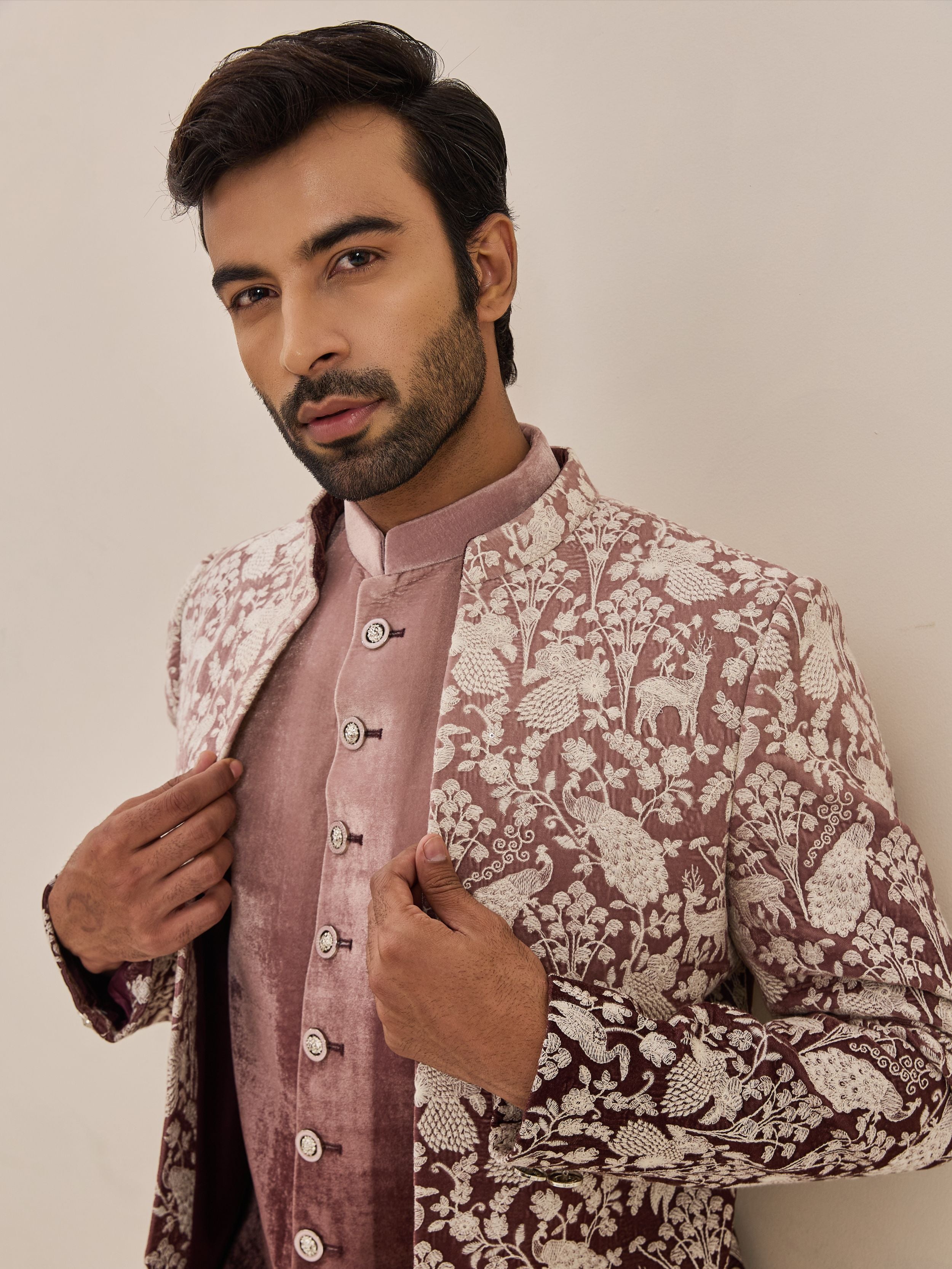 ombre Indo-Western In Thread Work