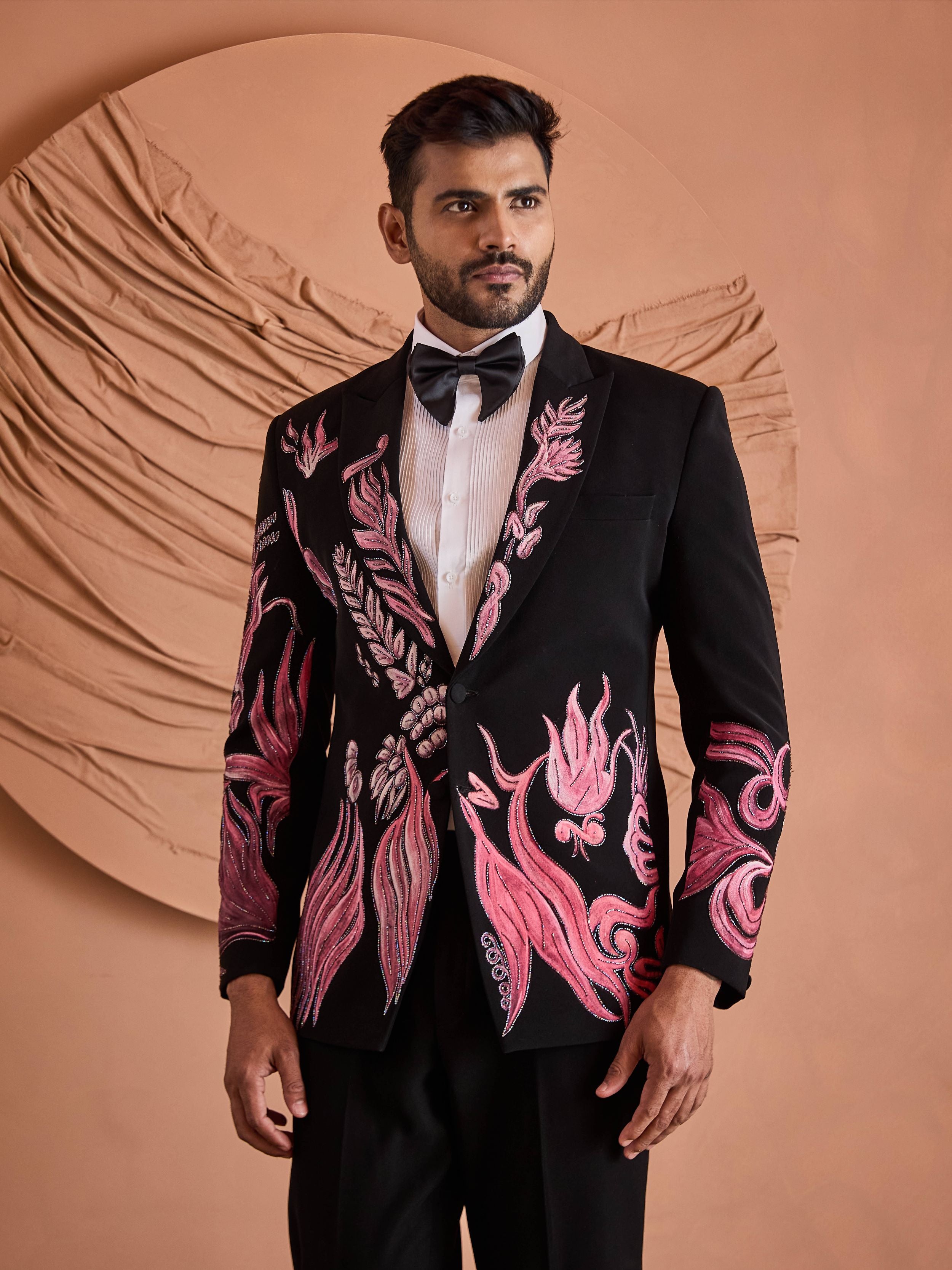 Black Phoenix Embroidered Tuxedo