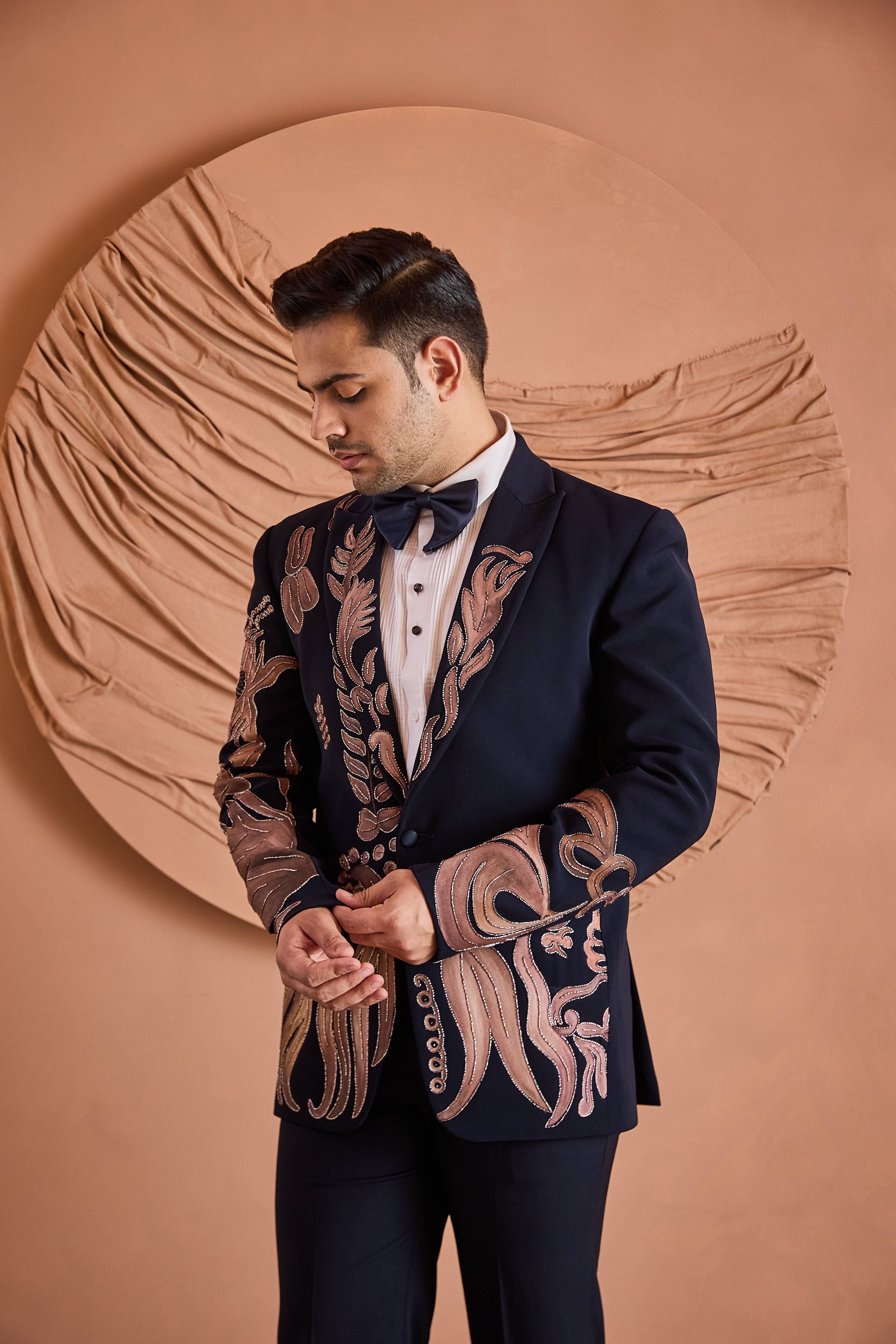 Black Phoenix Embroidered Tuxedo