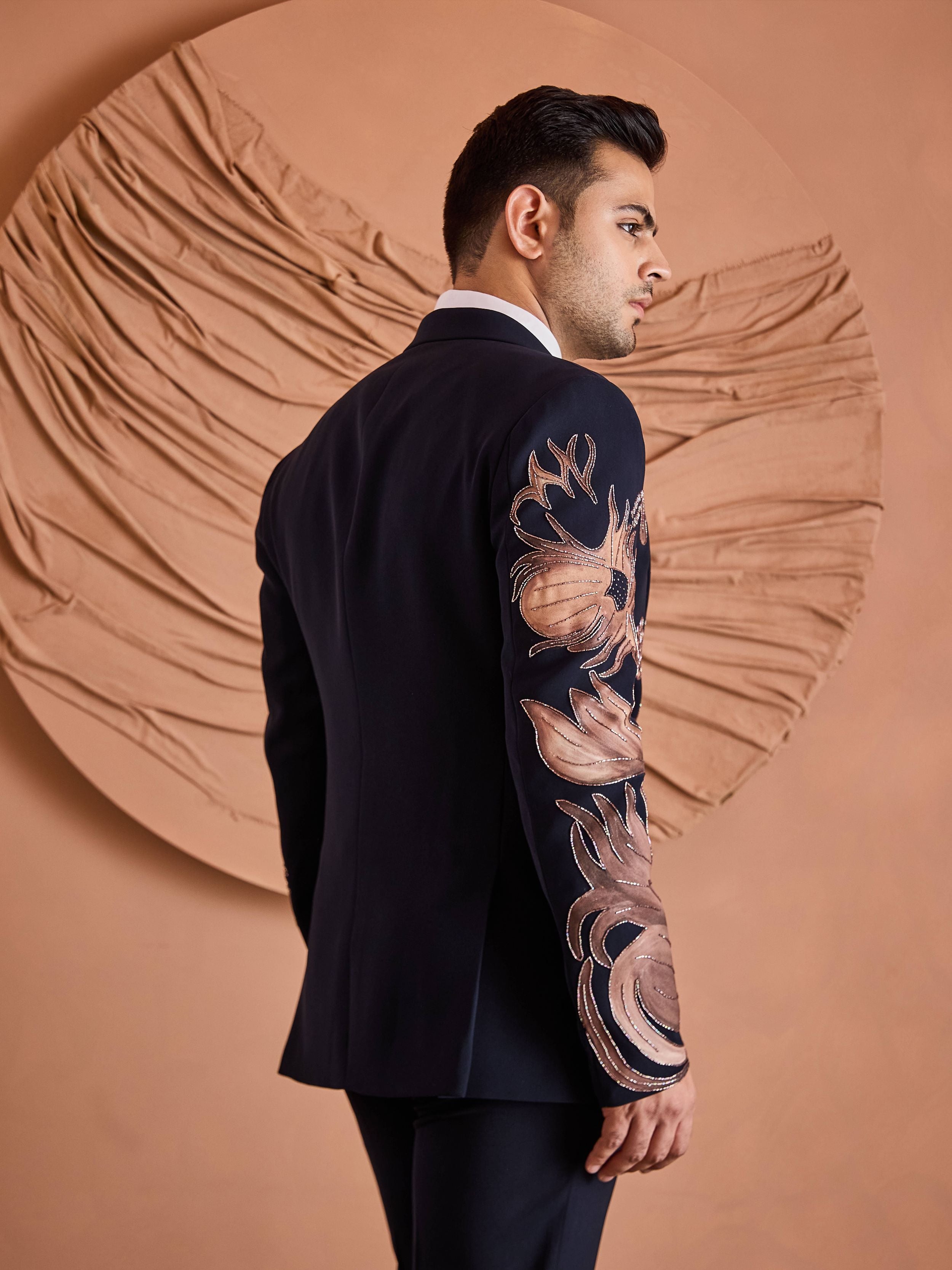 Black Phoenix Embroidered Tuxedo