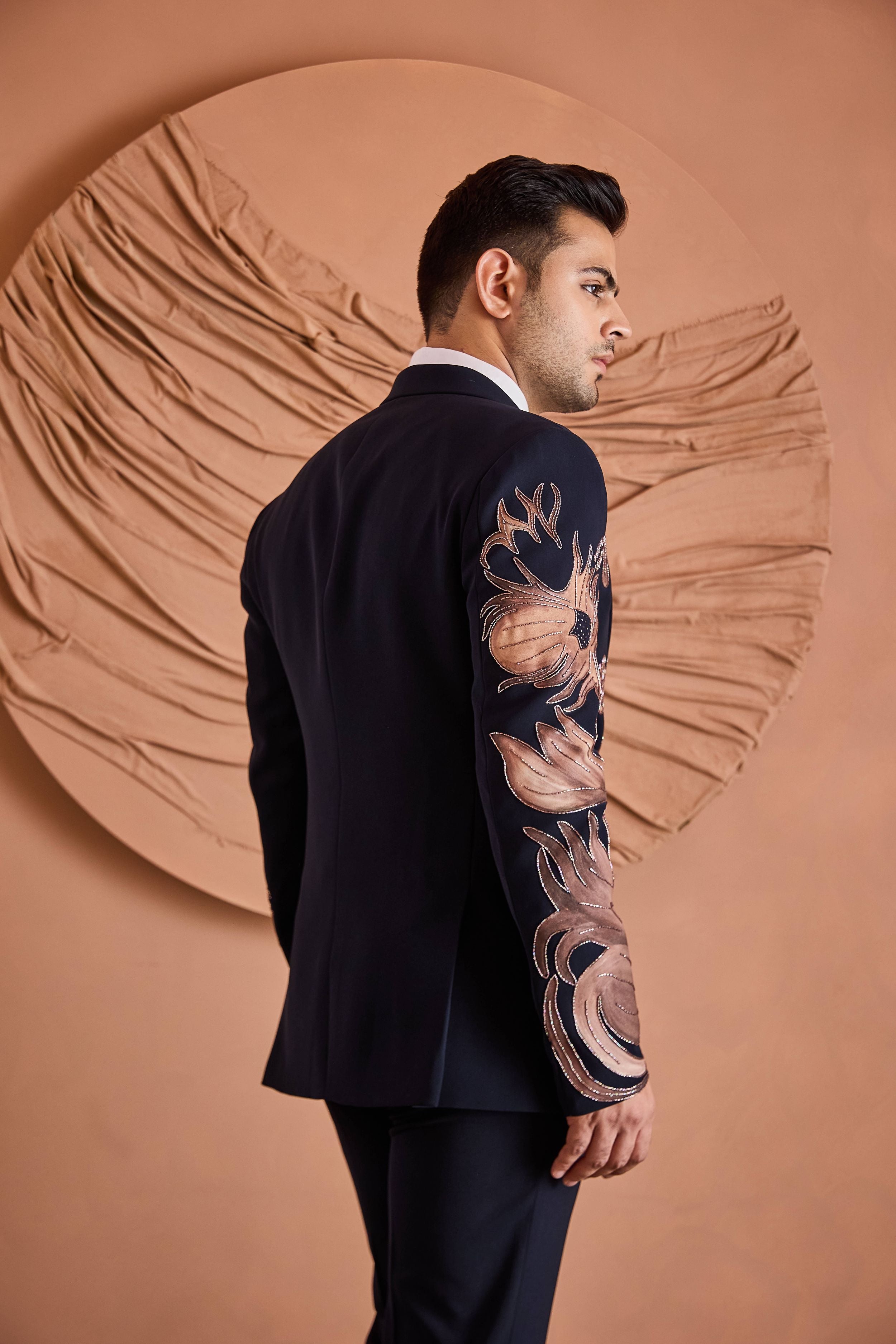 Black Phoenix Embroidered Tuxedo