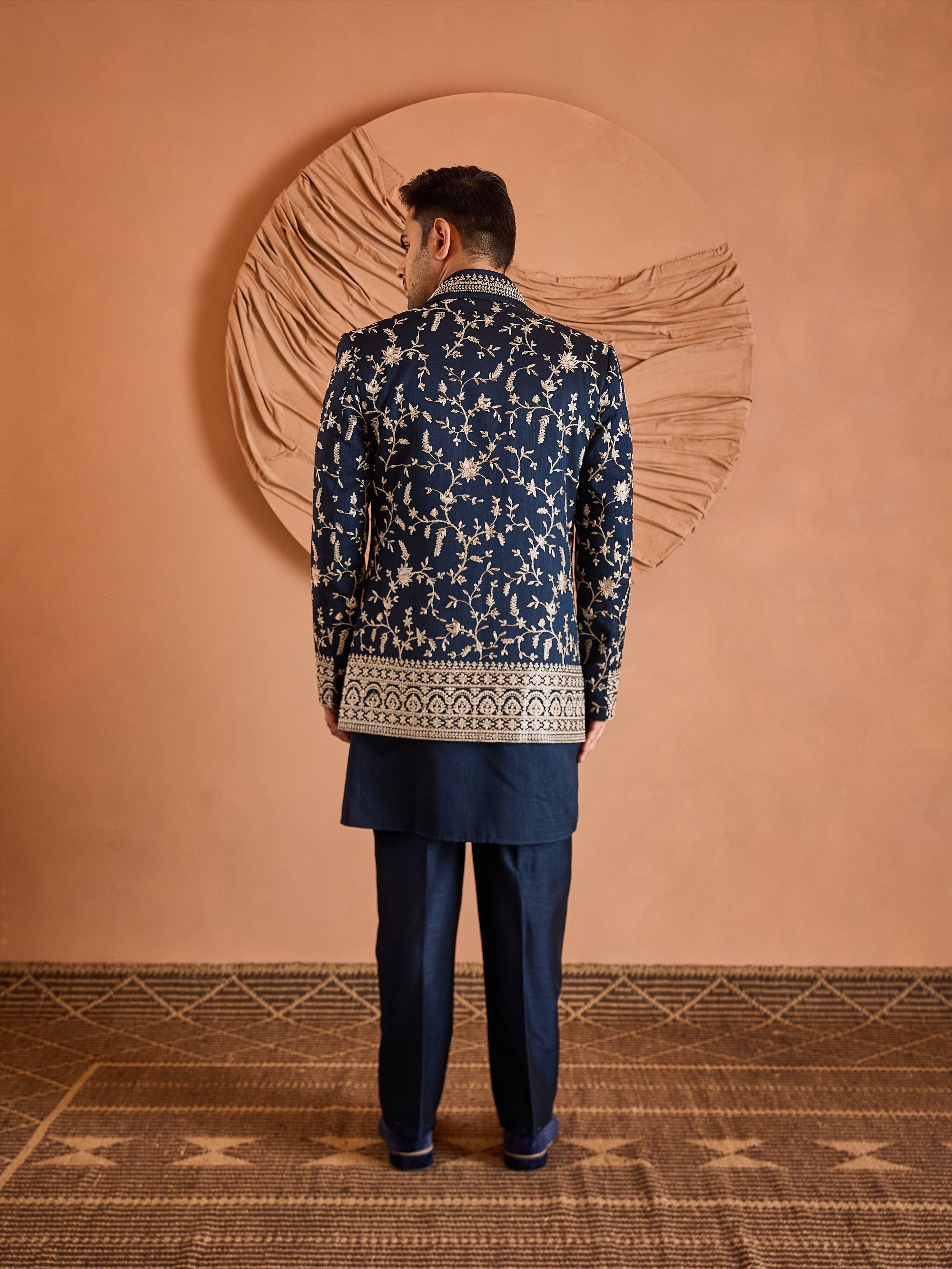 Deep Blue Classic Indo-Western