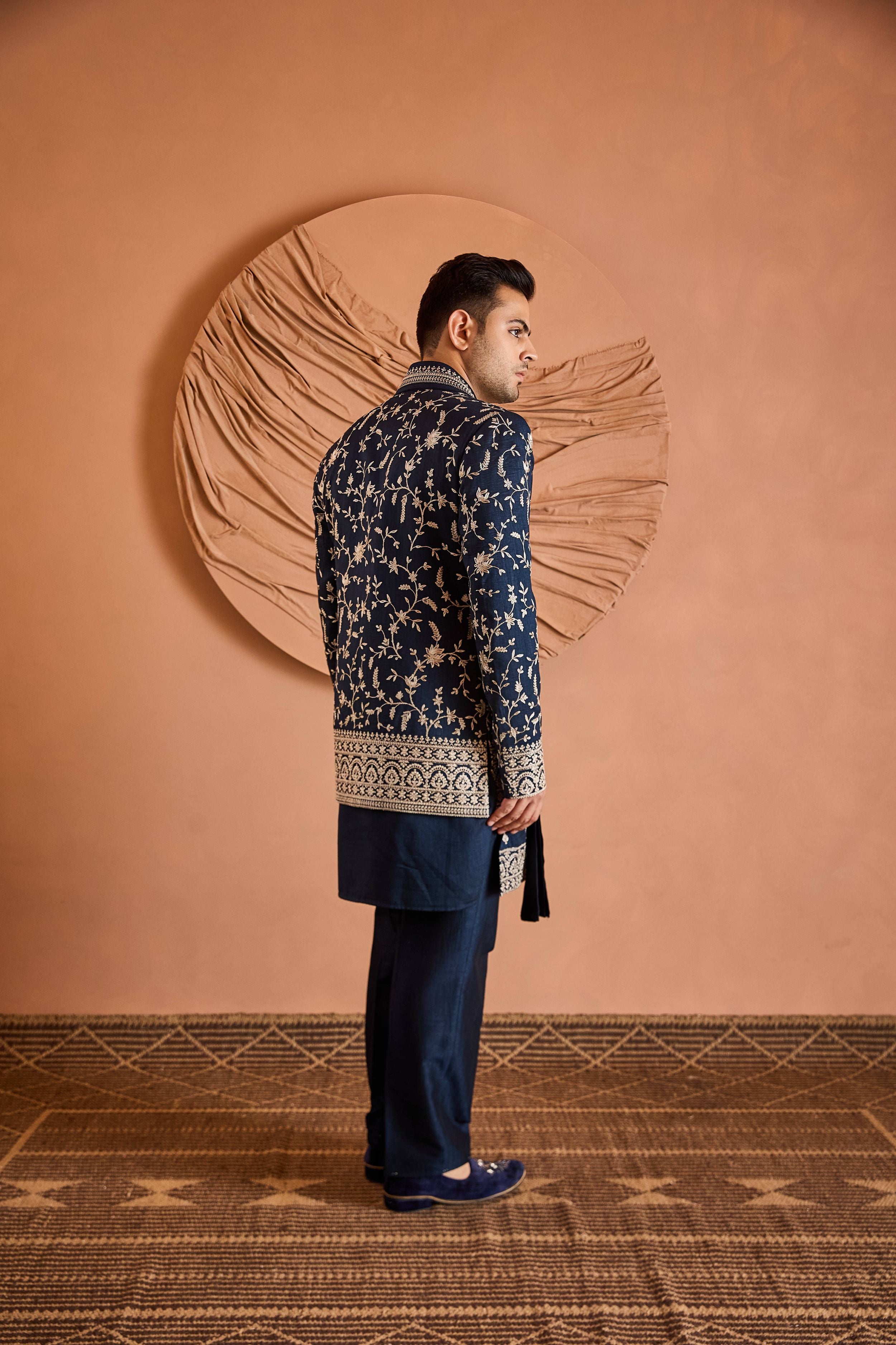 Deep Blue Classic Indo-Western