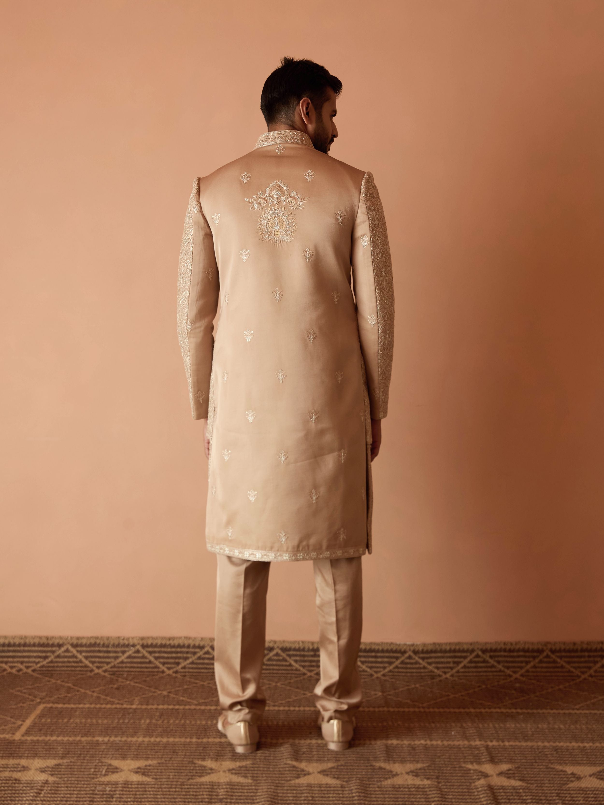 Gold Embroidered Sherwani