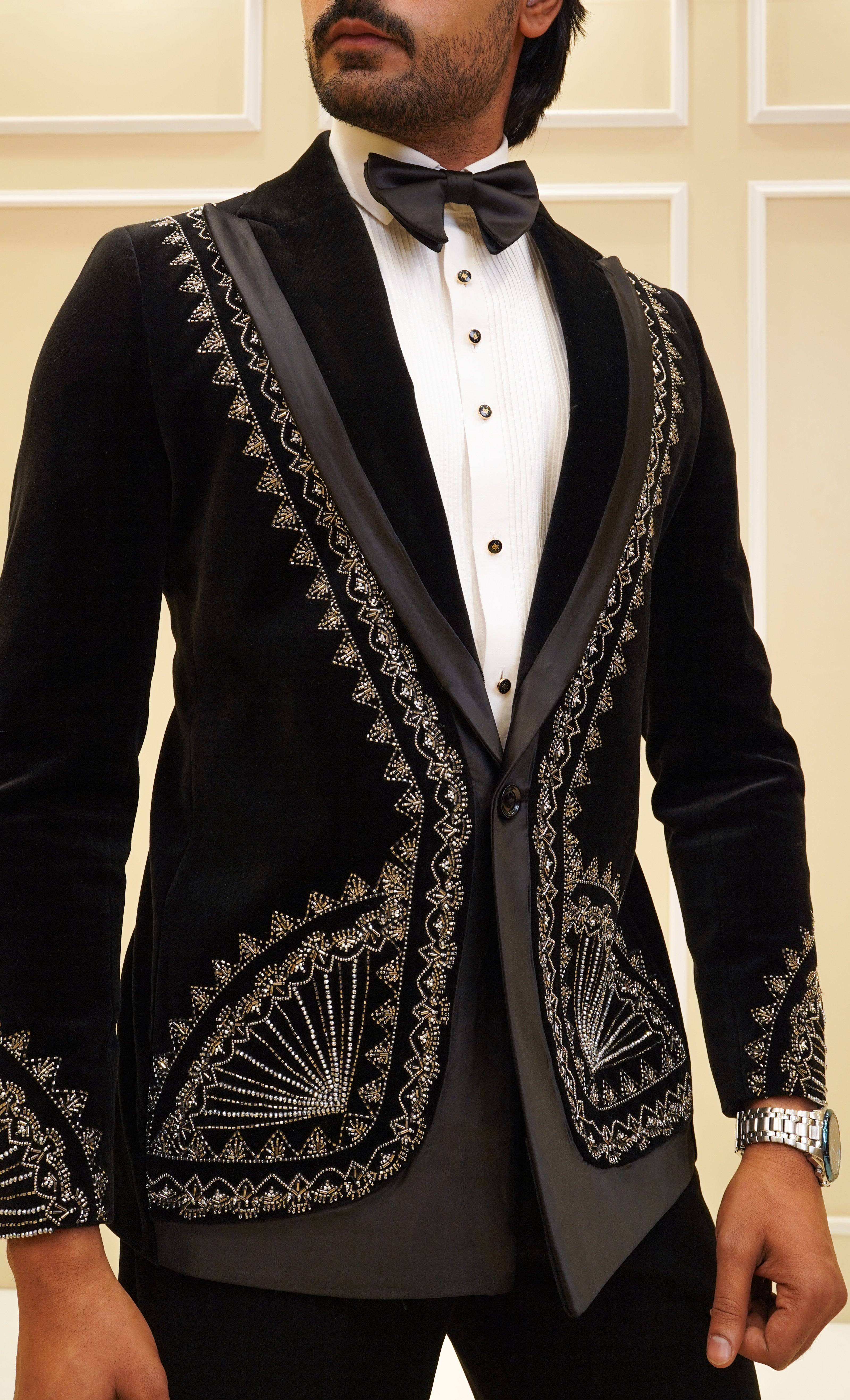 Black Rainbow New Cut Tuxedo Set