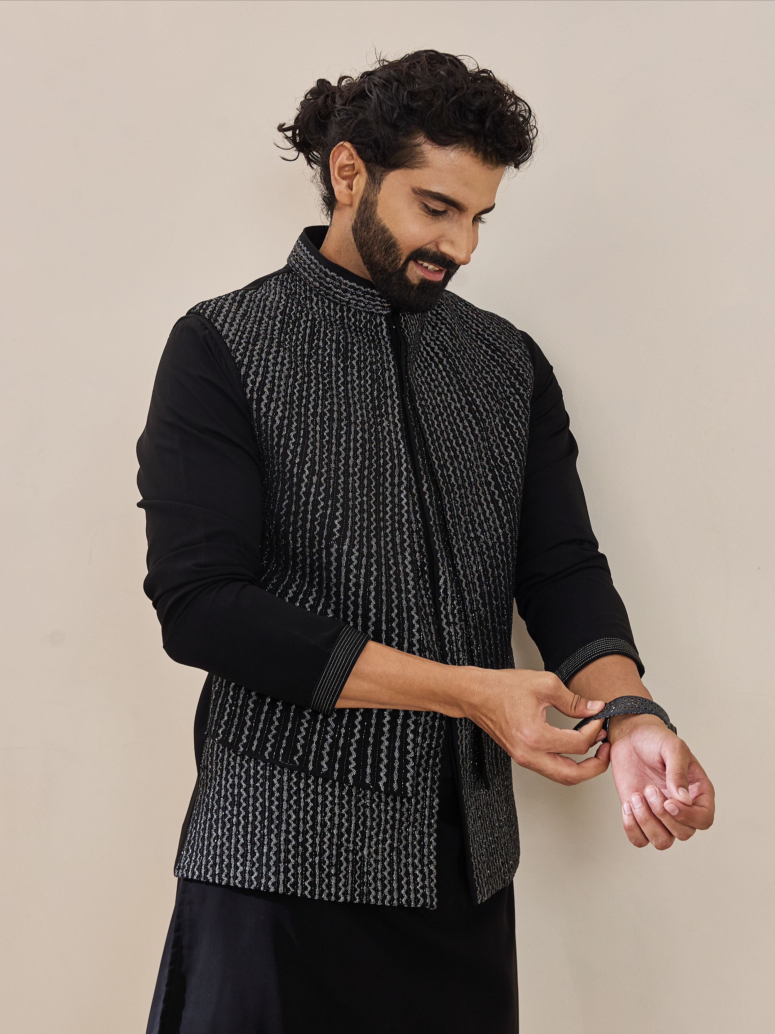 Light Grey Embroidery Kurta Set