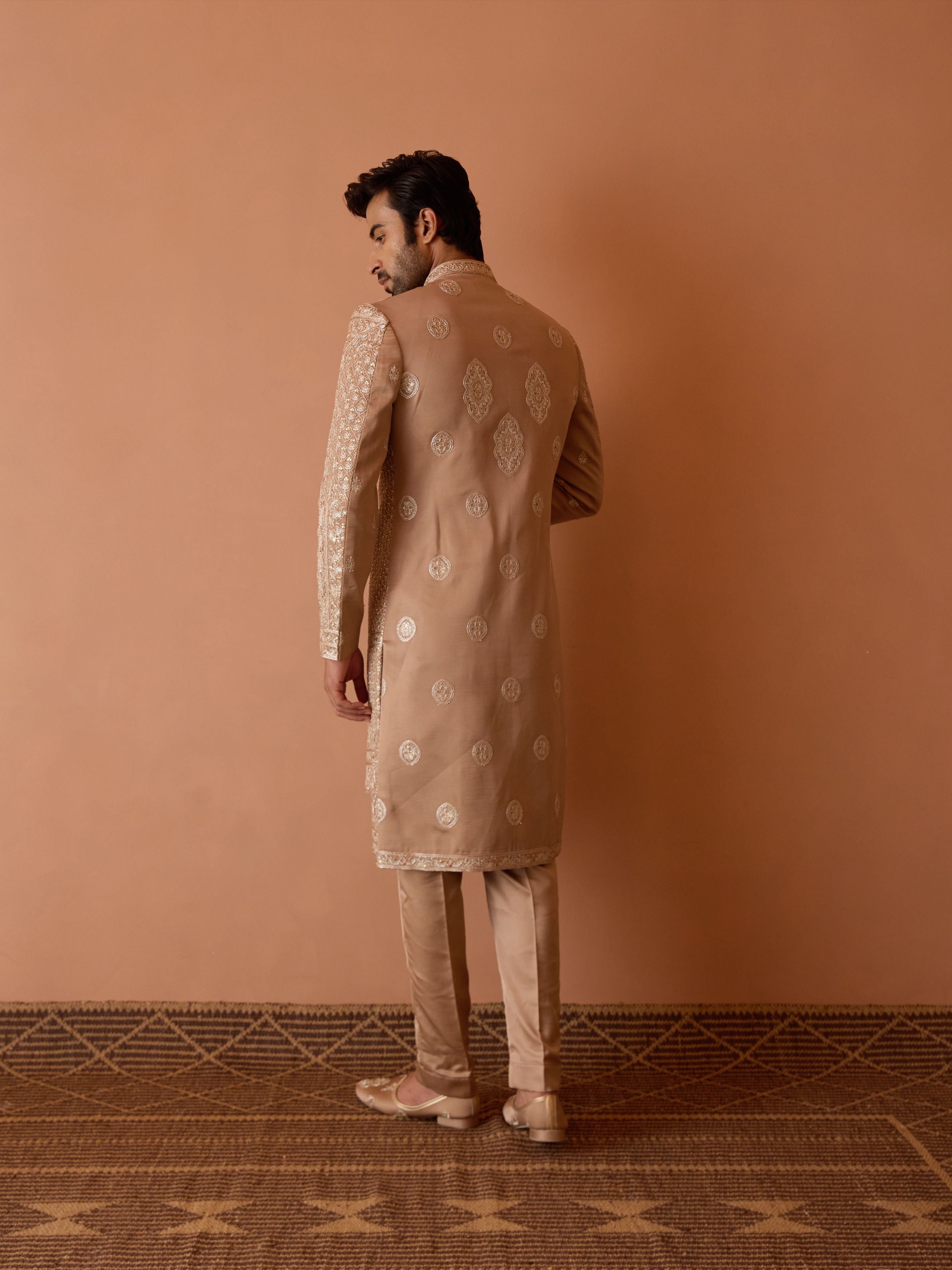 Gold Embroidered Sherwani