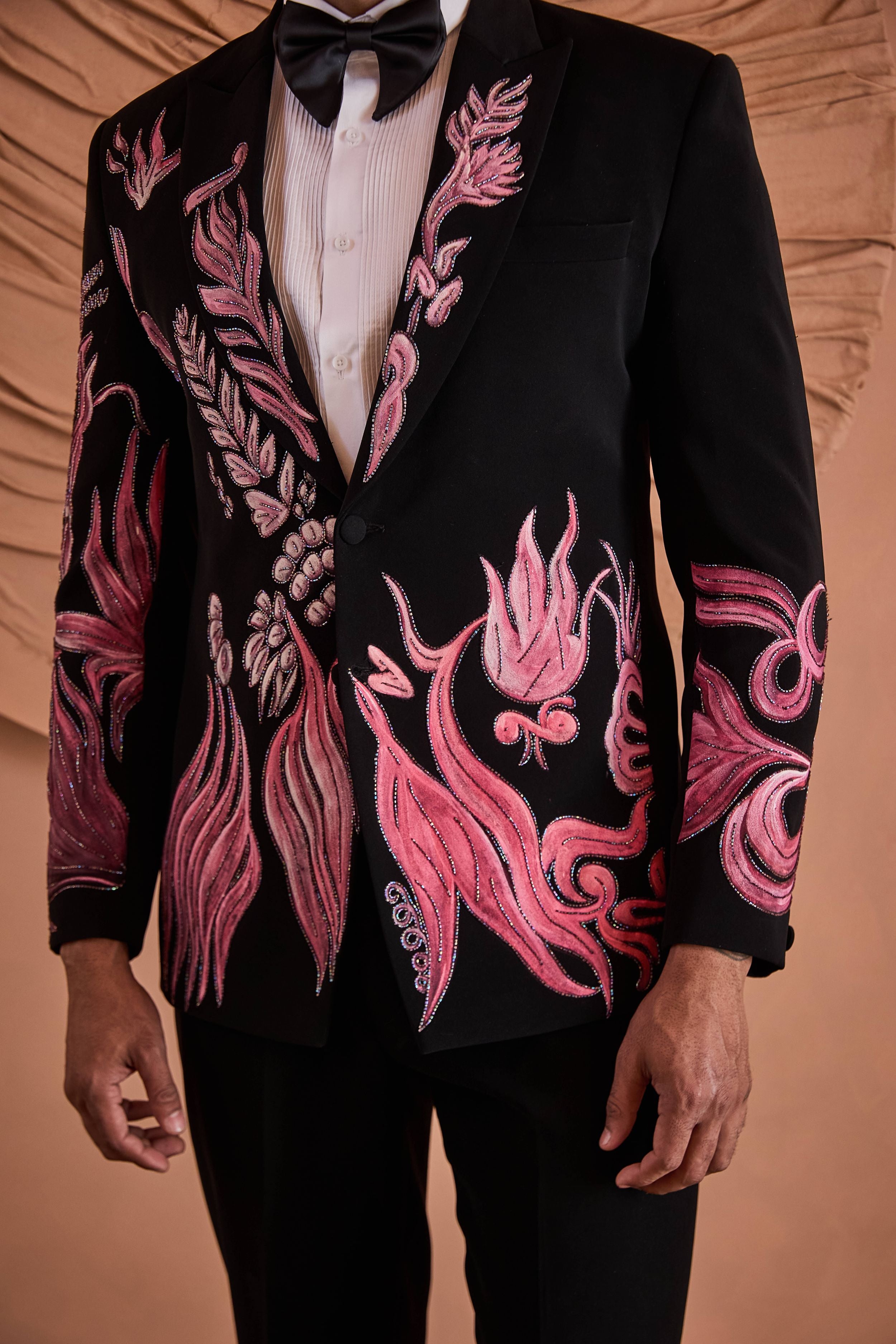 Black Phoenix Embroidered Tuxedo