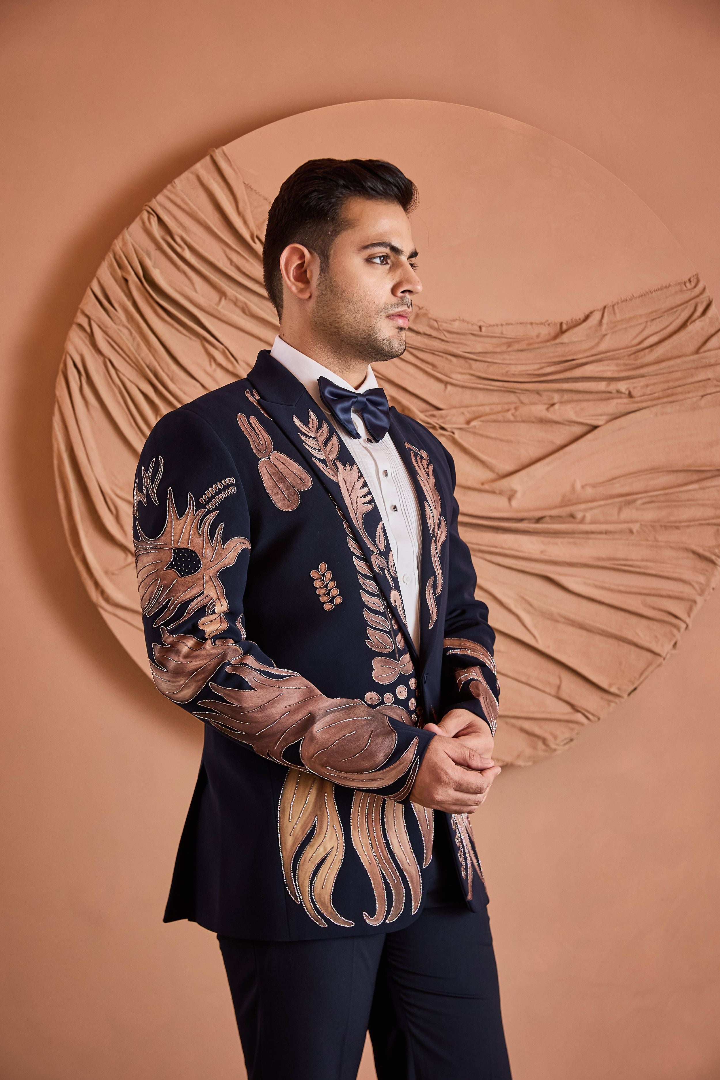 Black Phoenix Embroidered Tuxedo