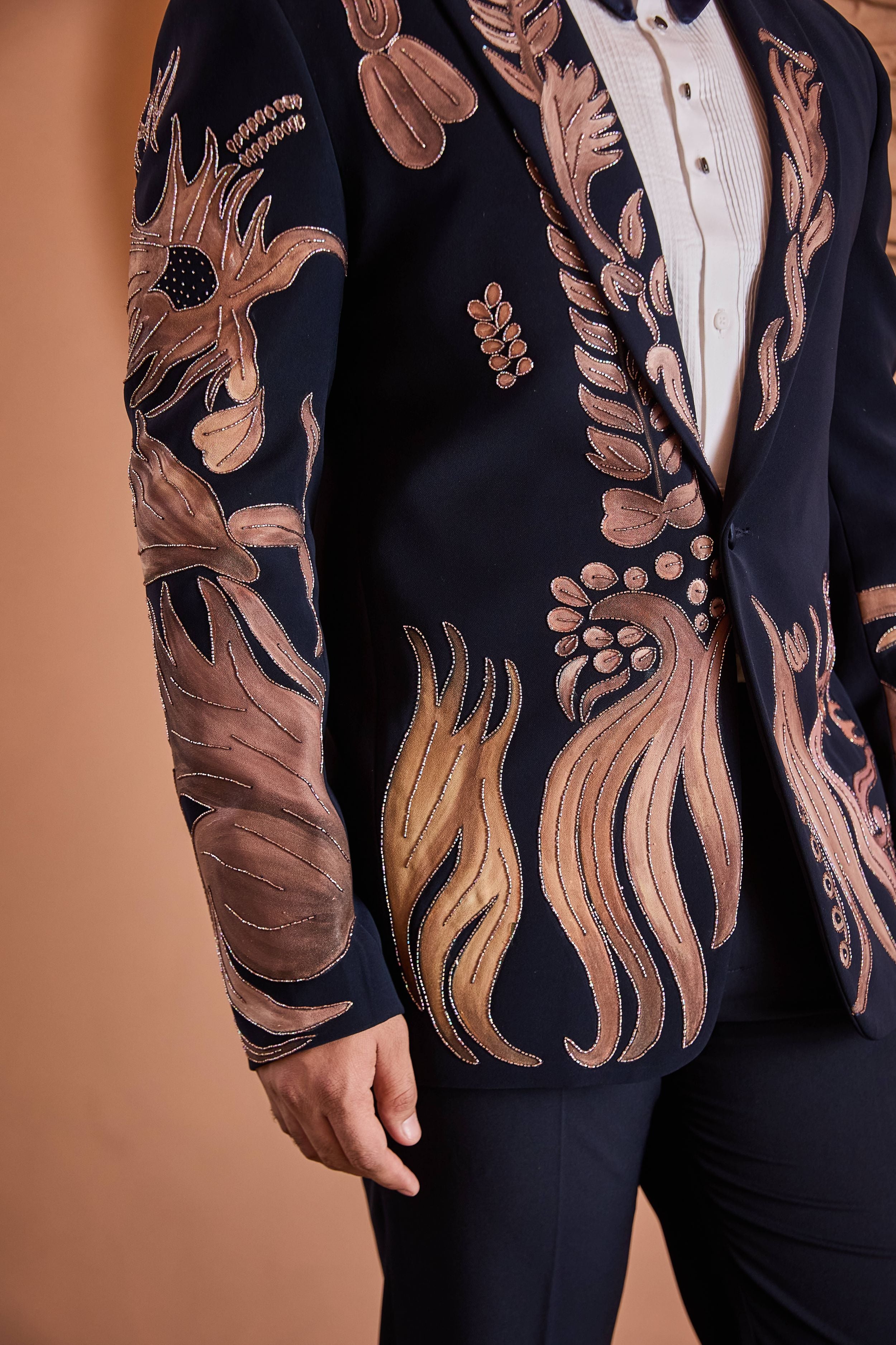 Black Phoenix Embroidered Tuxedo