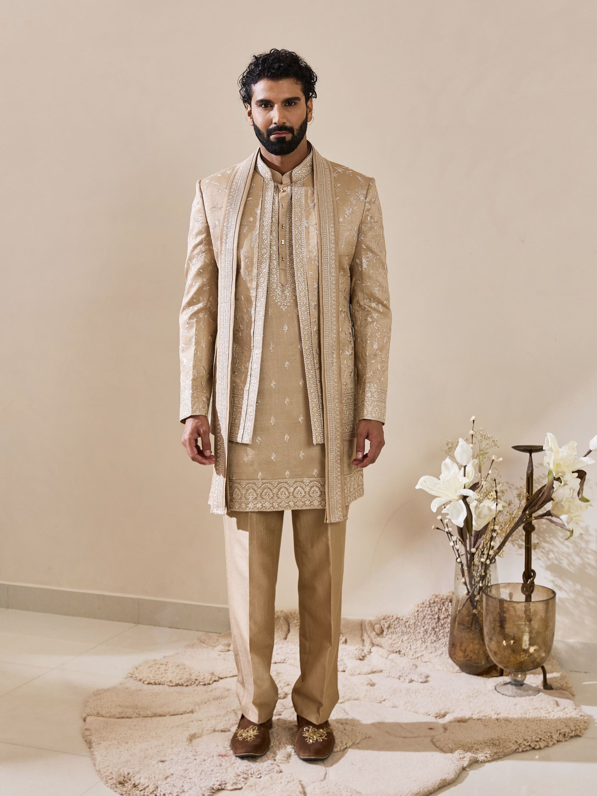 Beige Classic Indo-Western